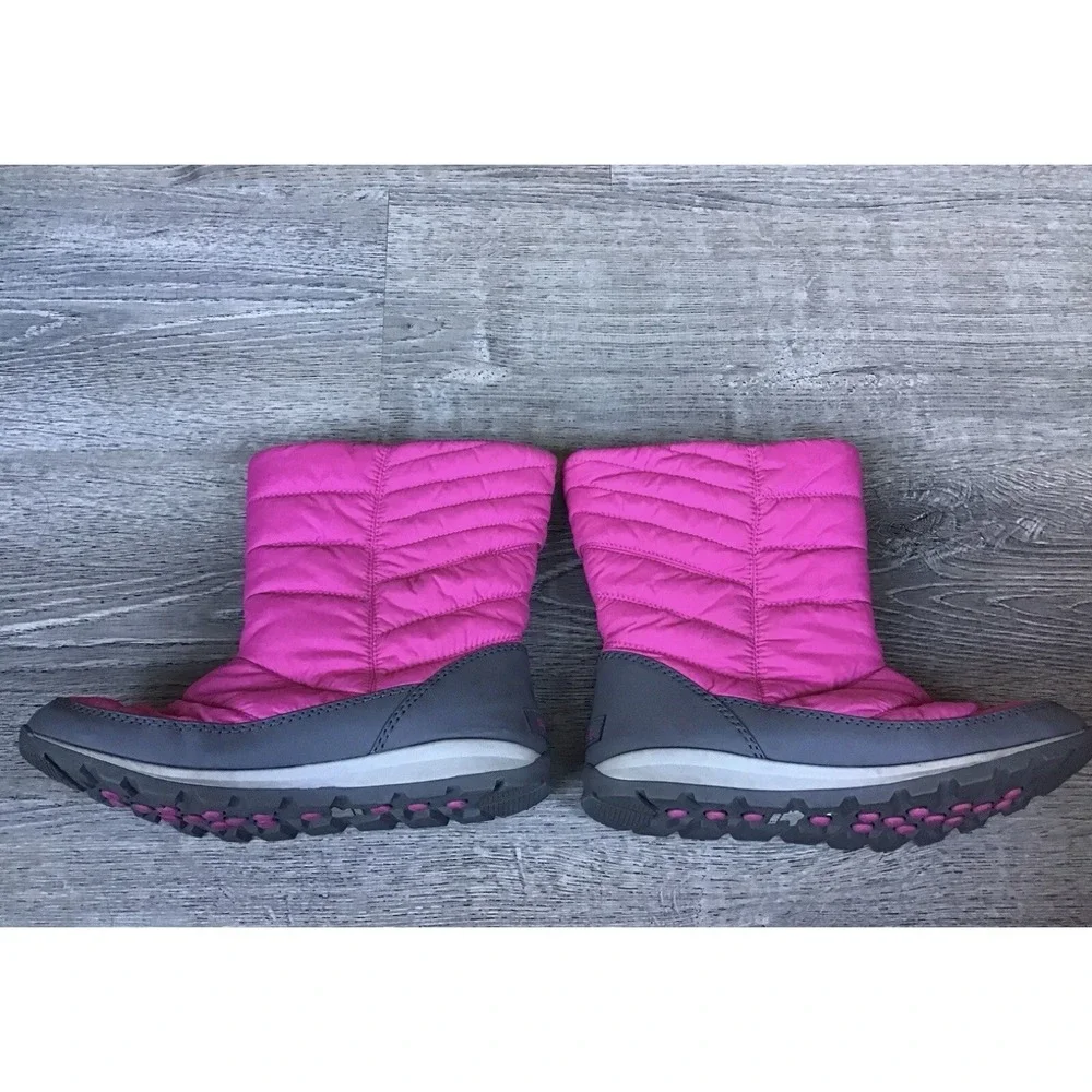 Sorel Youth Girls Size 7 Winter Snow Boots Big Kid Youth Pink/Gray NY1896-695